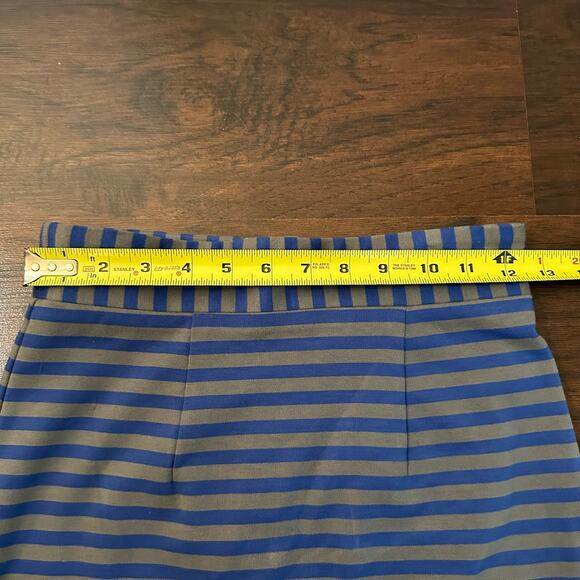 Plenty by Tracy Reese blue & gray striped pencil skirt size 0 - Picture 10 of 11